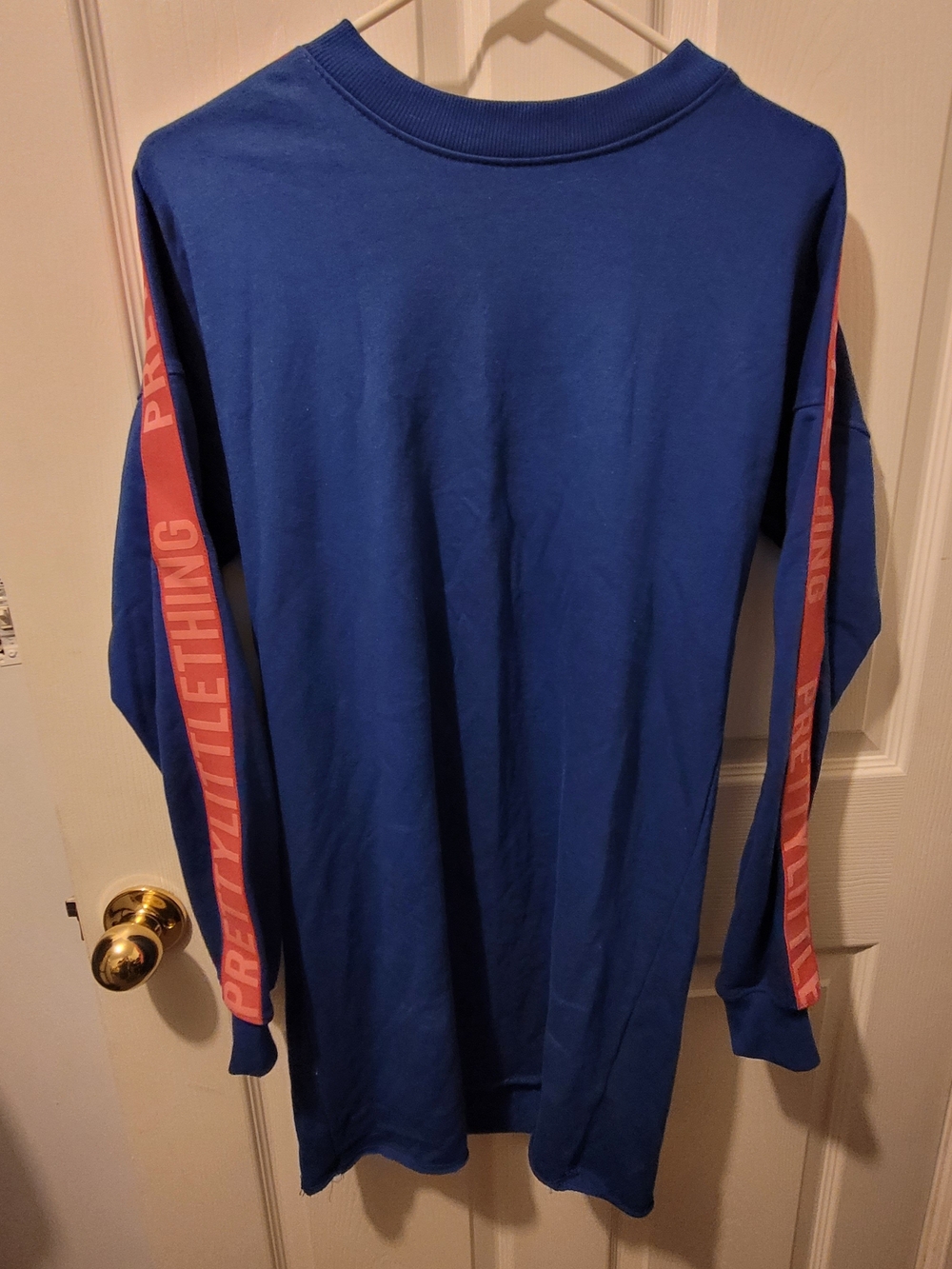 PrettyLittleThing Cobalt Blue Crewneck Top